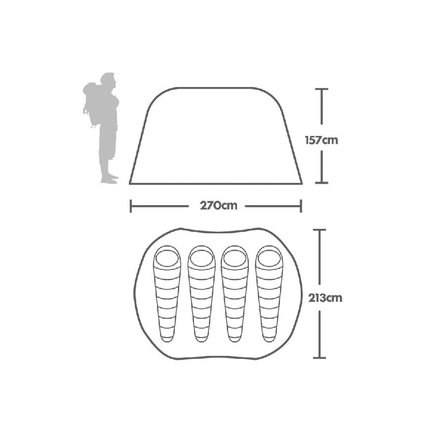 2 Person XL Tent Hire - Vegan Camp Out 2027